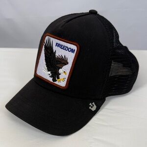 Goorin Bros Black Freedom American Eagle Trucker Hat